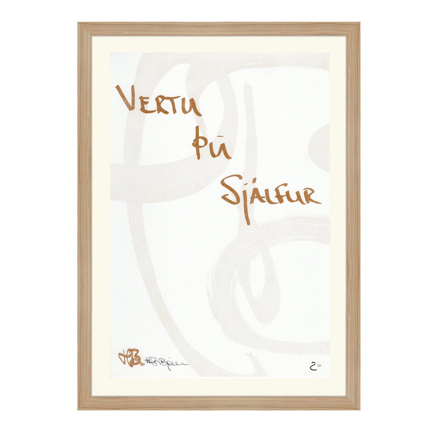 Vertu þú sjálfur - Textaverk